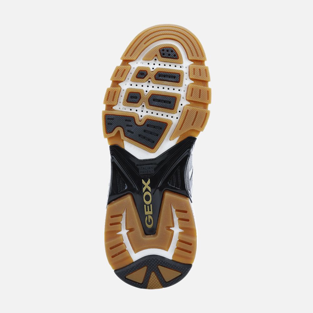 Geox Erkek Spor Ayakkabı Beyaz/Sarı - T01 Phonica - PBF-839547